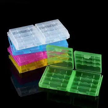 10шт 5 цветов Многофункциональный Прозрачный жесткий пластиковый кейс Держатель Коробка для хранения батареек типа АА ААА Ч