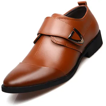 Новые Мужские Официальные Туфли-Оксфорды без застежки С Острым Носком Из Лакированной Кожи Для Мужчин, Модельные Туфли В Деловом стиле, Большие Размеры 38-44, Мужская Обувь