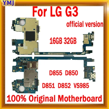 С полными чипами для материнской платы LG G3 D855 D850 D851 D852 VS985 С системой Android, 16 ГБ/32 ГБ Оригинал для материнских плат LG G3